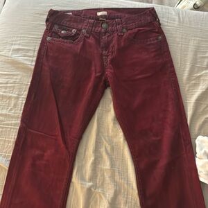 True Religion Ricky Relaxed Straight Maroon